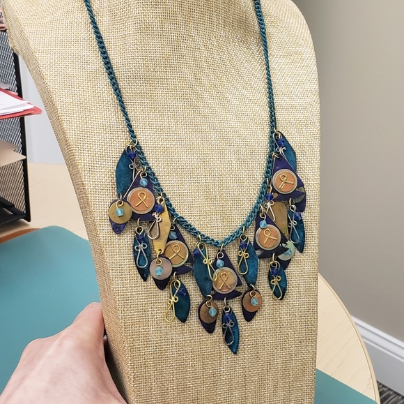 Eclectic Artsy, Made from India, NWT, Fashion Necklace & Earring Set - Picture 8 of 16